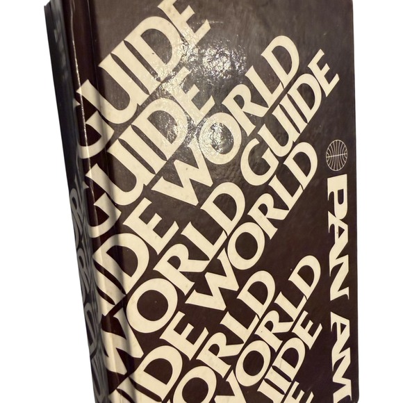 Pan Am World Guide 26th Edition Hardcover Travel Book 1982 Vintage Airline Guide